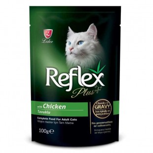 REFLEX PLUS TAVUK ETLİ KEDİ POUCH 100GR GRAVY